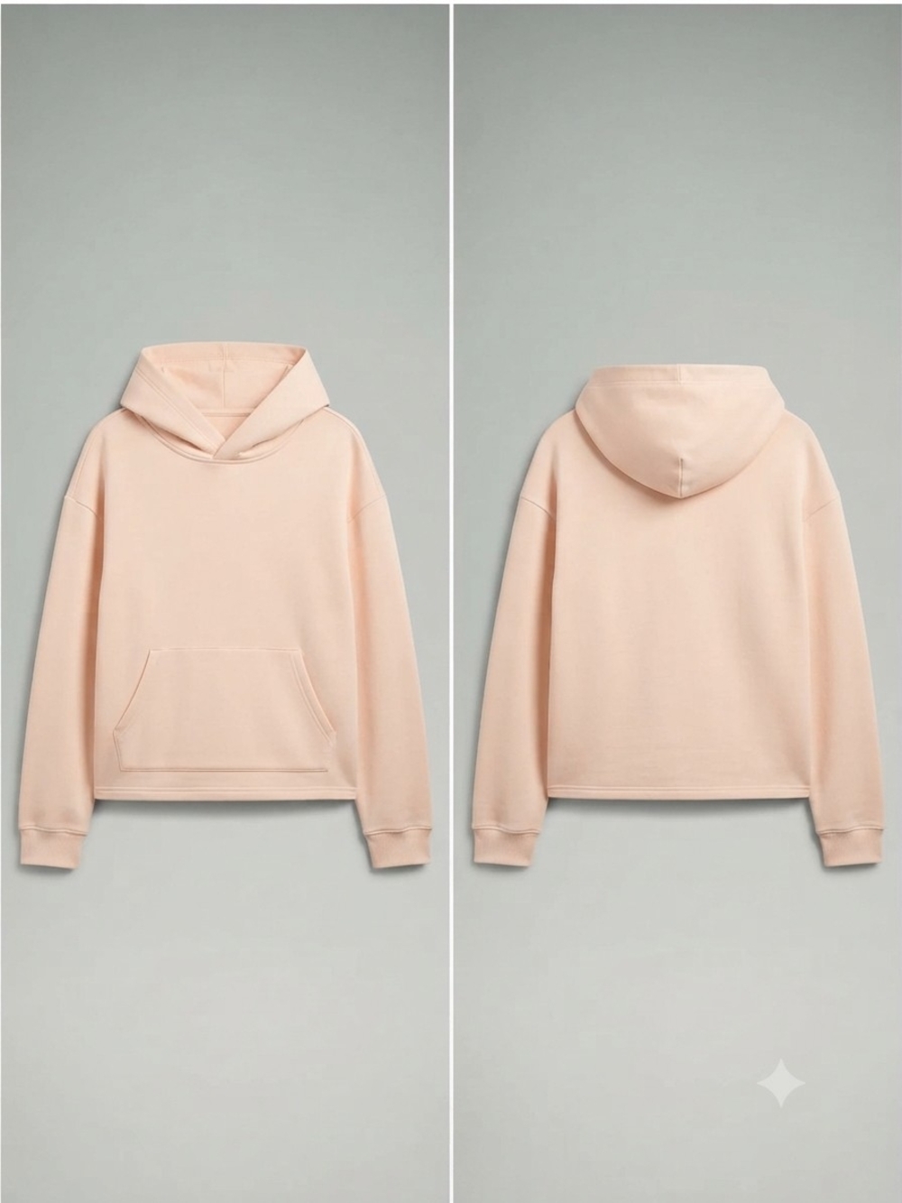 Women’s Everyday Hooded Pullover Sweater in Pale Pink